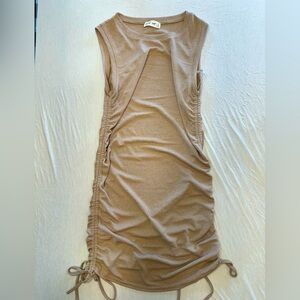 Beige Mini Dress